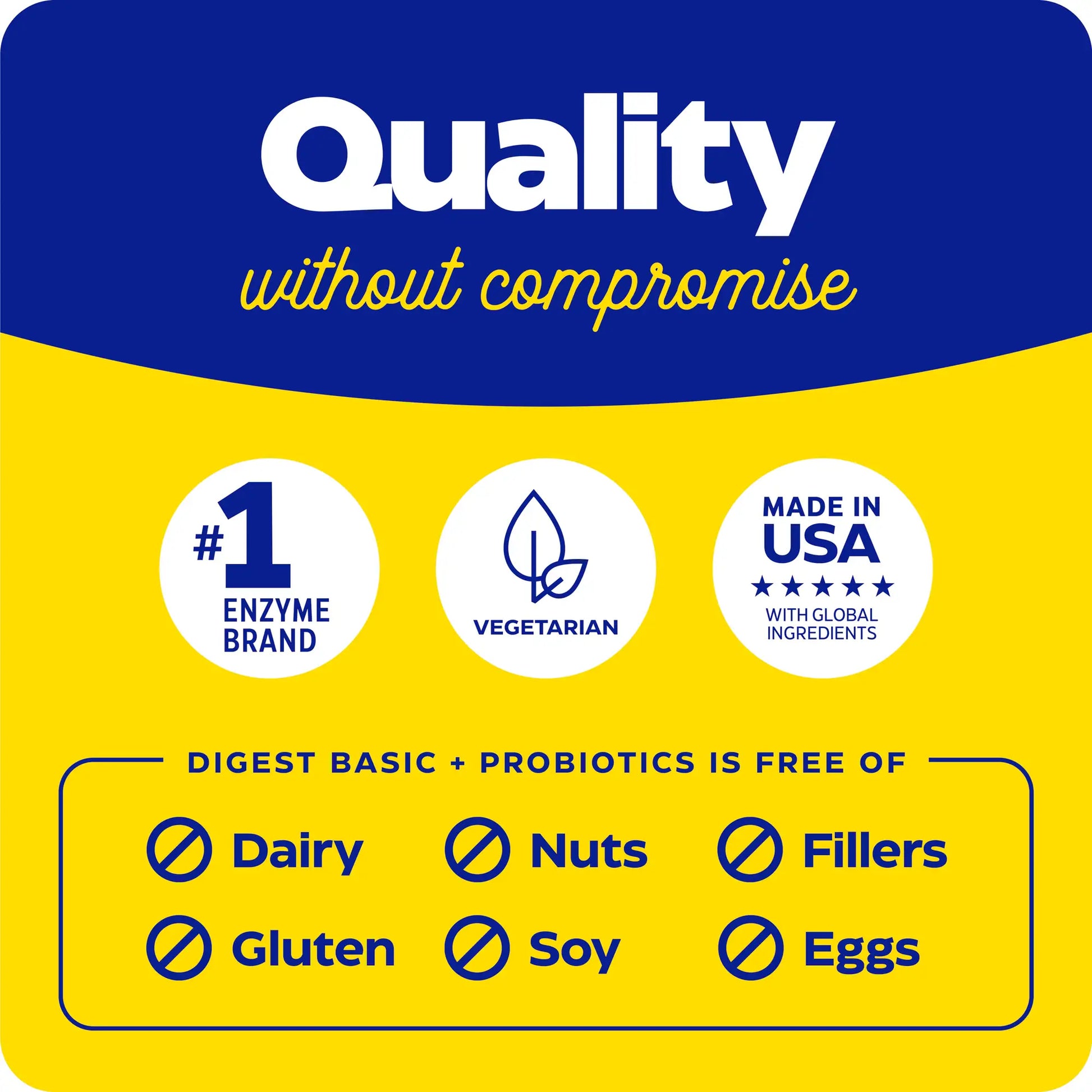 quality without compromise with digest basic probiotics