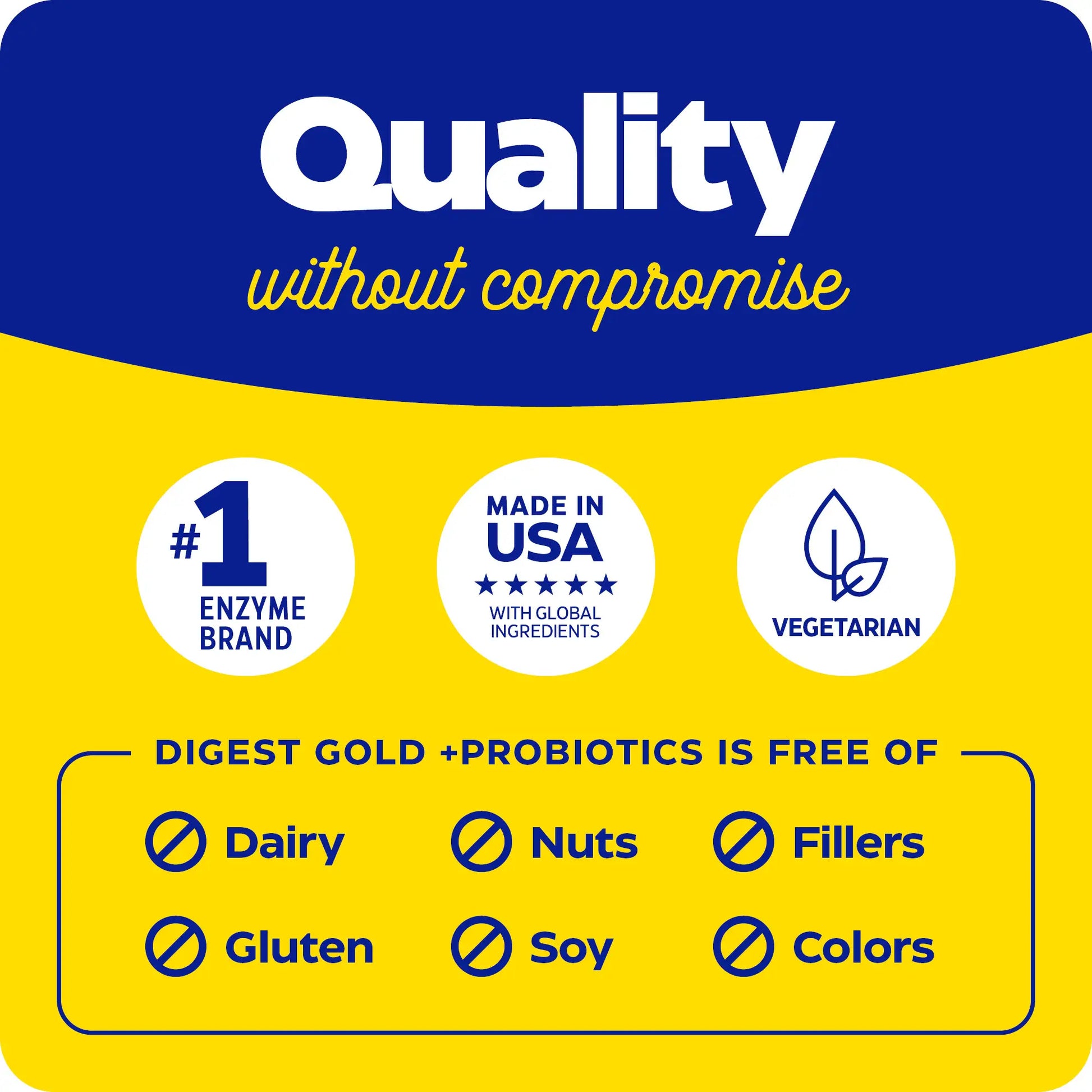 quality without compromise with digest gold probiotics