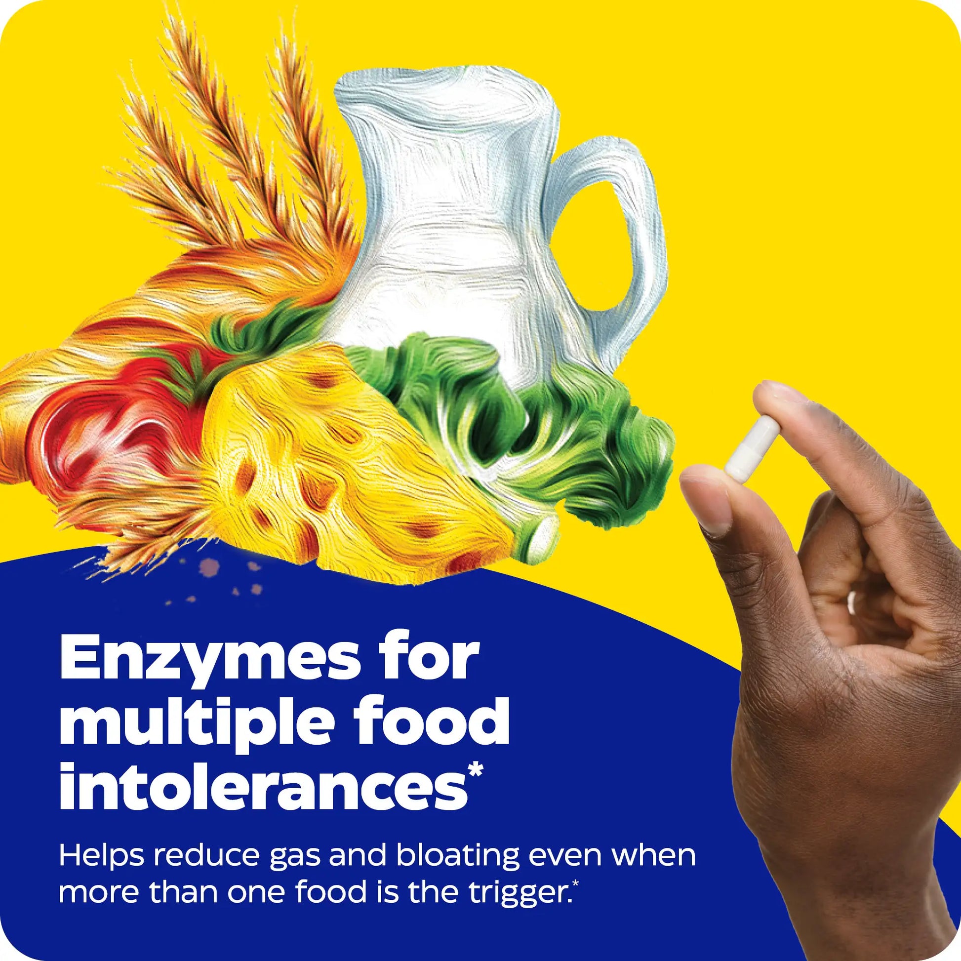 advertisement for digest spectrum, enzymes for multiple food intolerances
