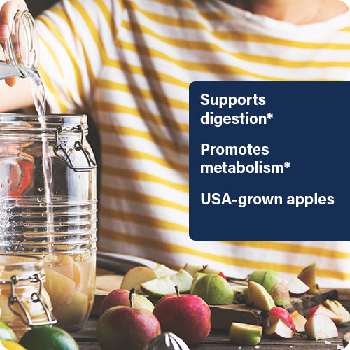 advertisement for enzyme science apple cider vinegar