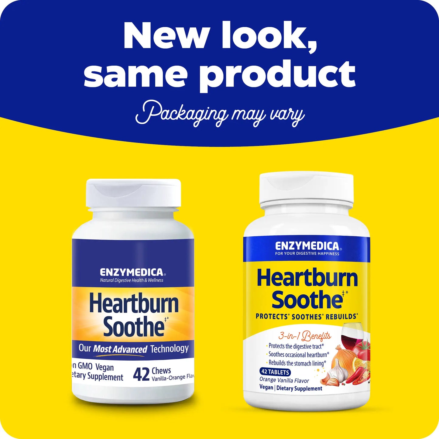 new look for heartburn soothe chewable