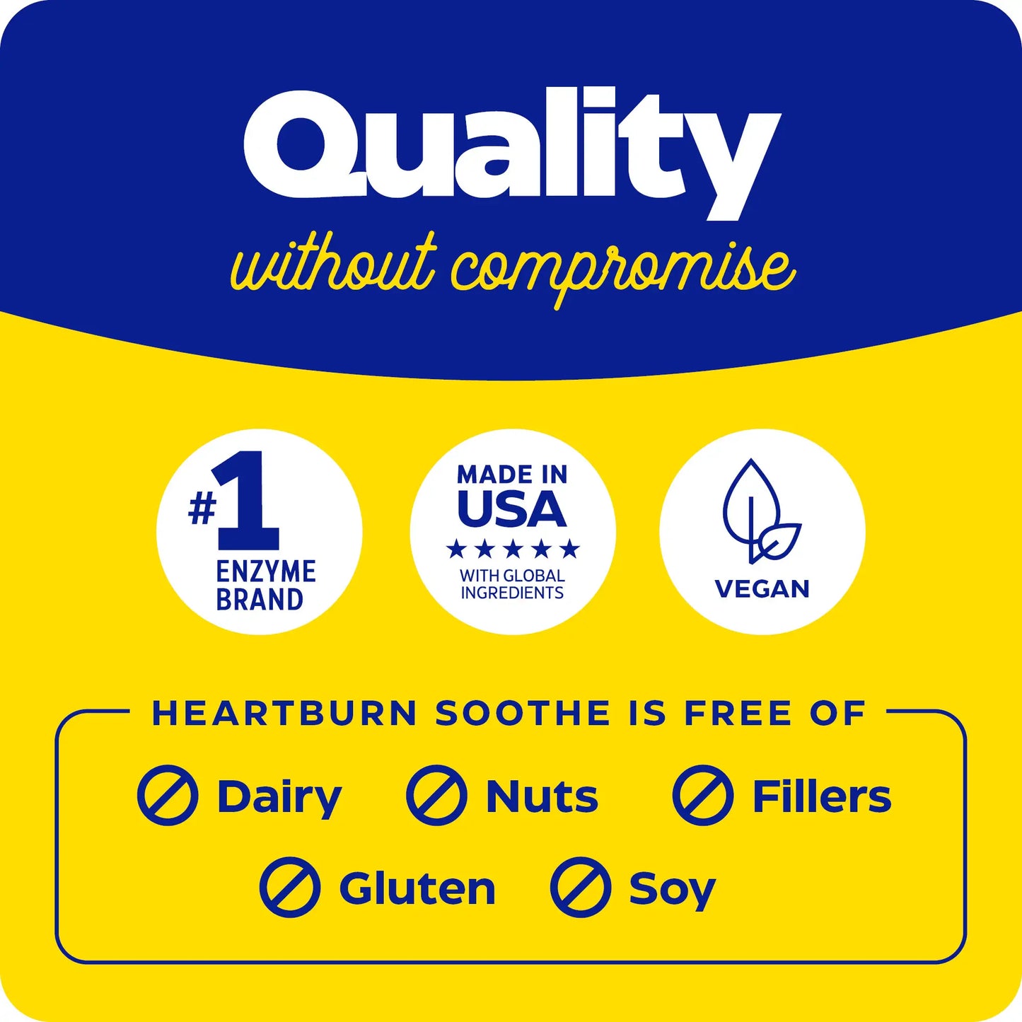 quality without compromise for heartburn soothe chewable