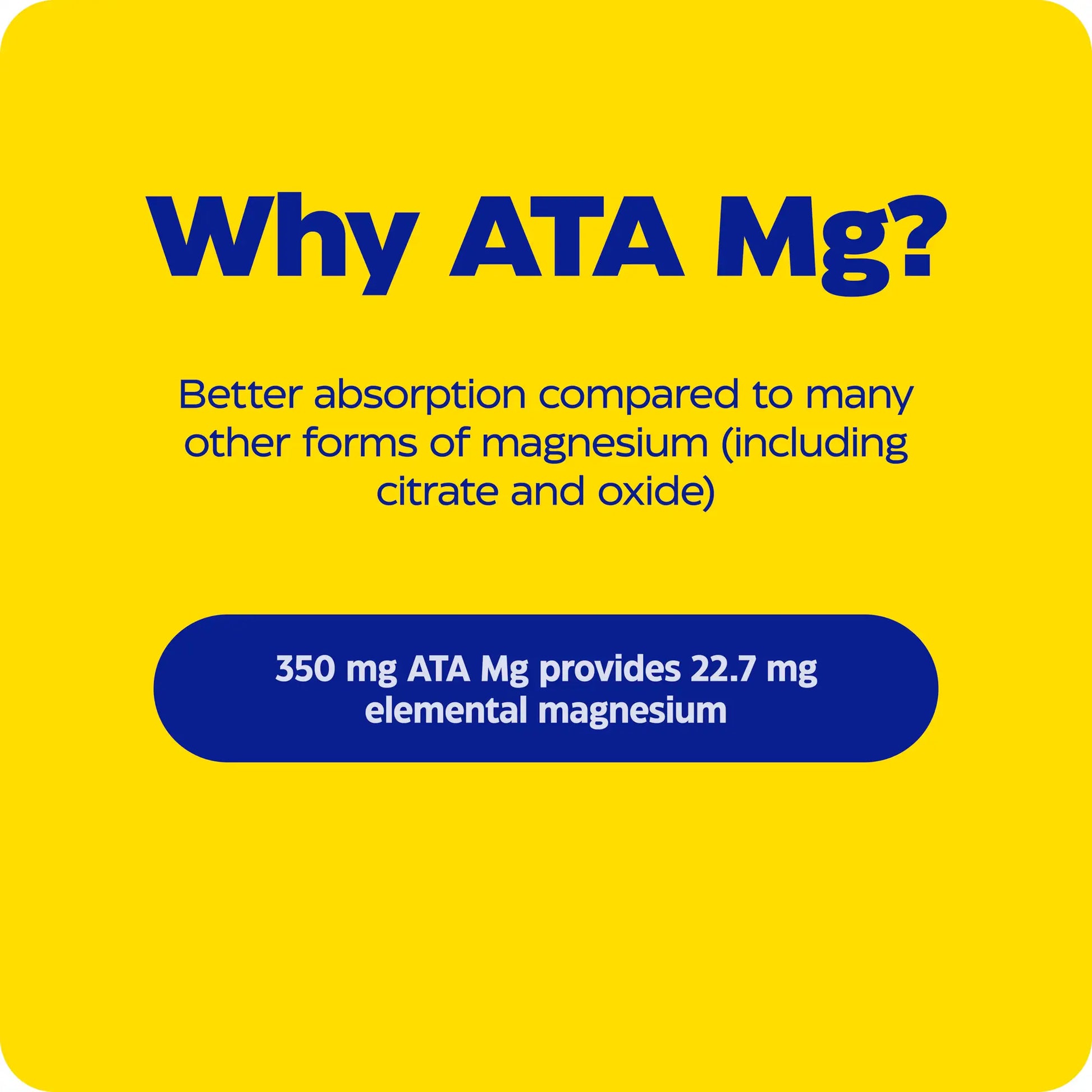 advertisement for magnesium mind, why ata mg