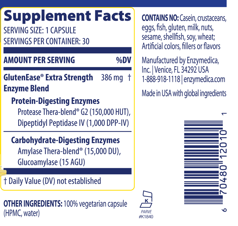 Supplement facts panel