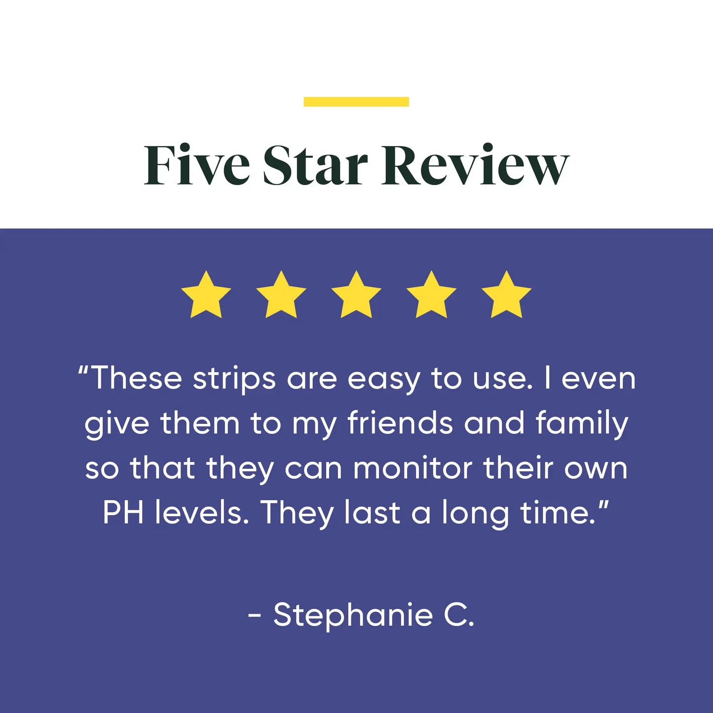 A five star review for pH strips