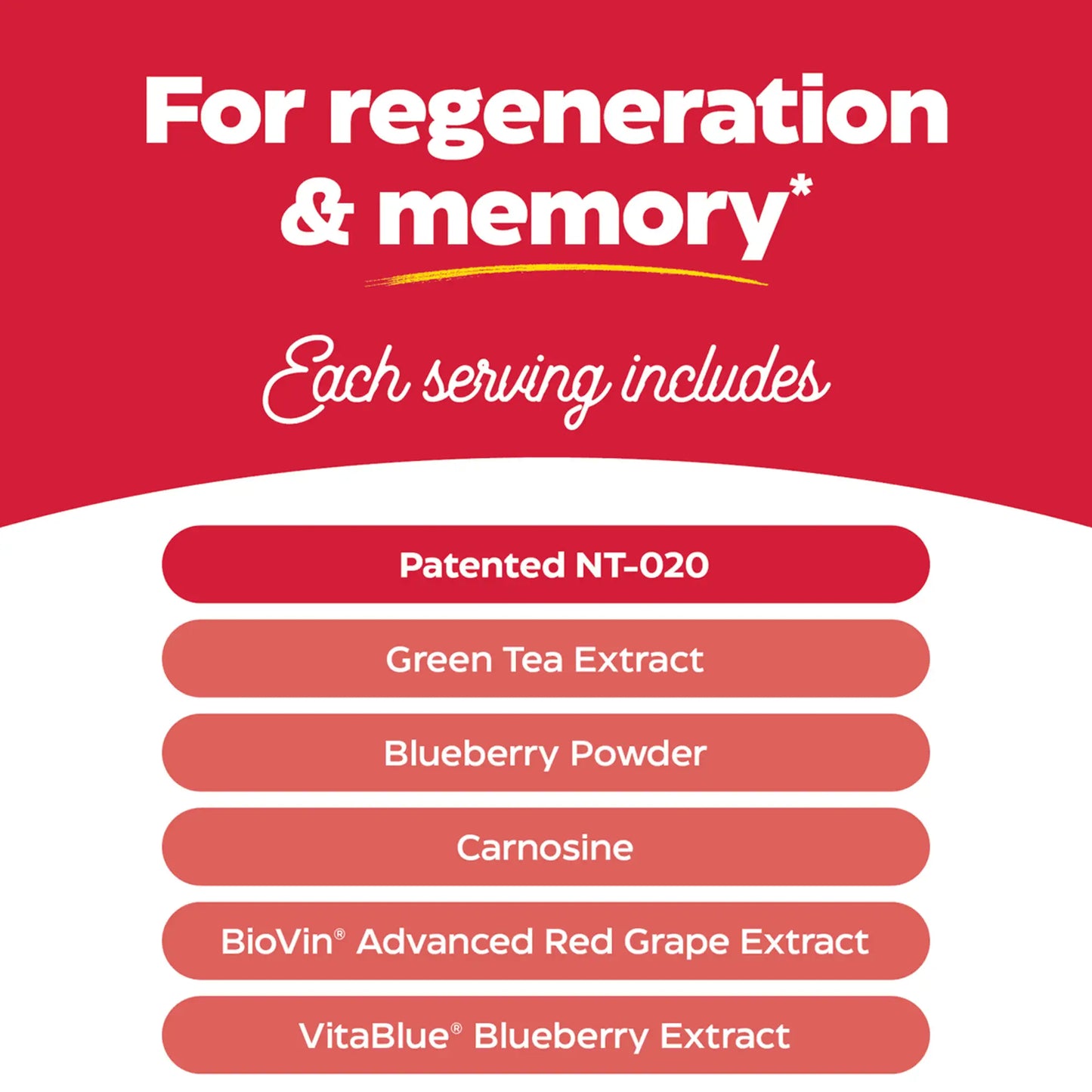 What each serving includes of stem xcell