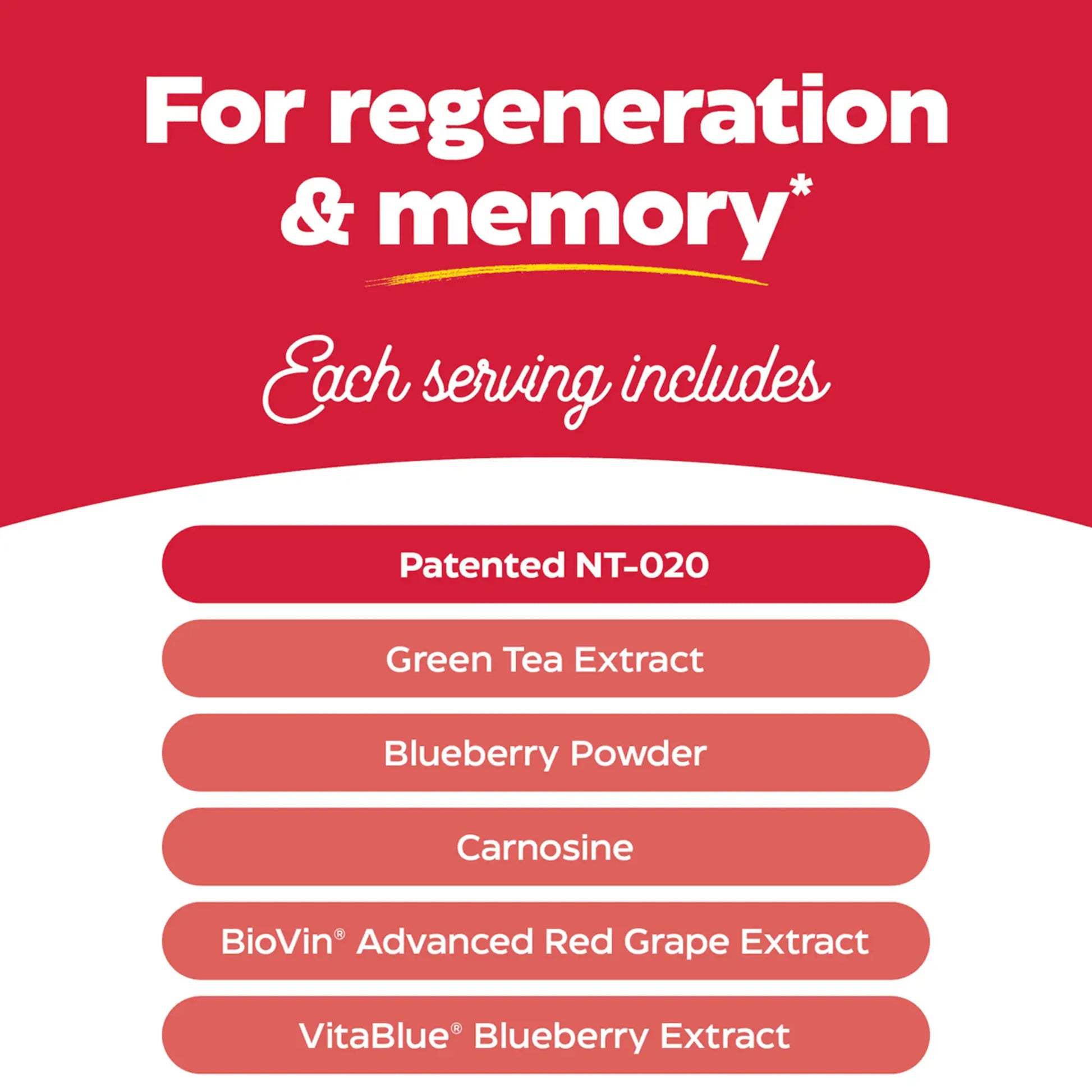 What each serving includes of stem xcell