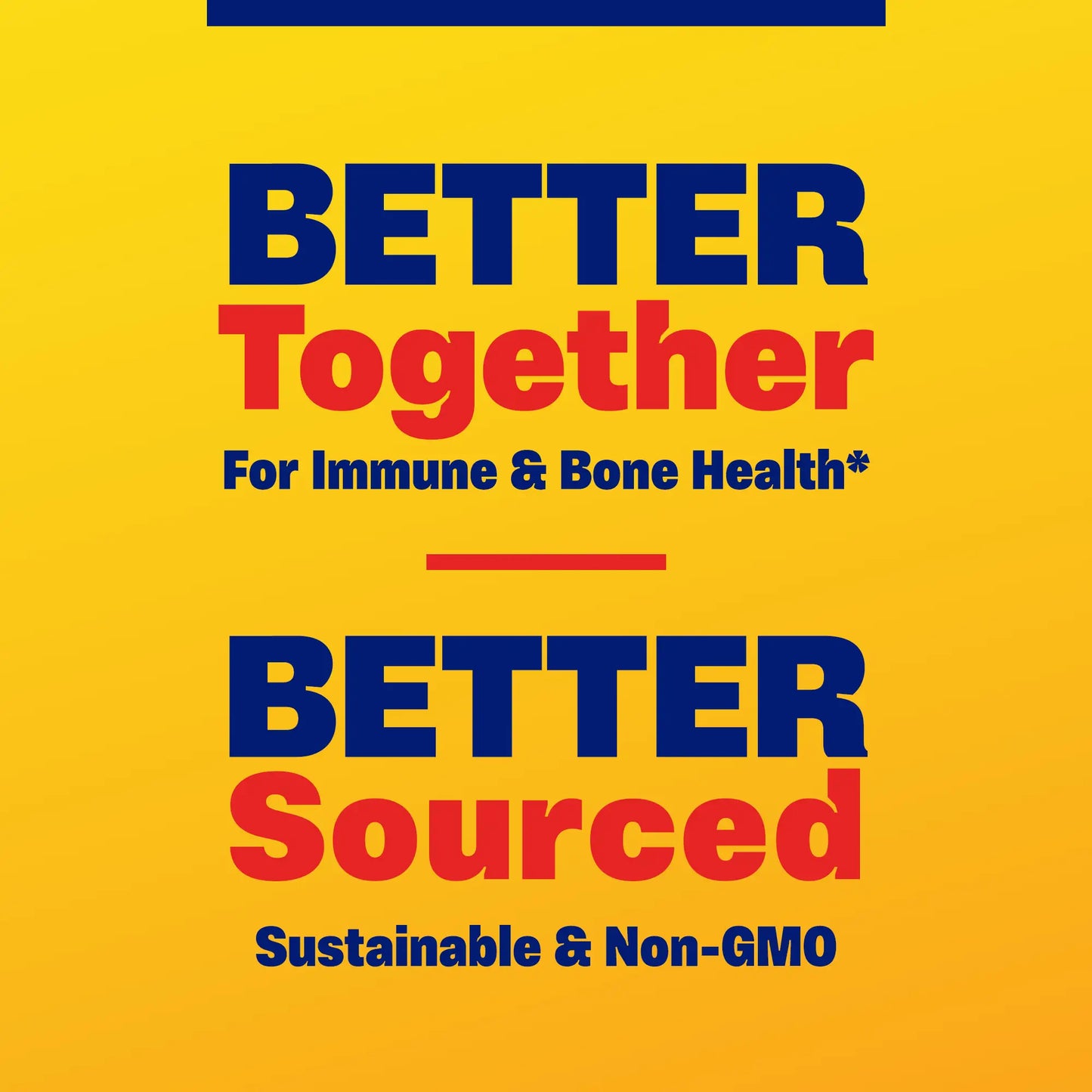 Advertisement for Vitamin D3+K2, better together