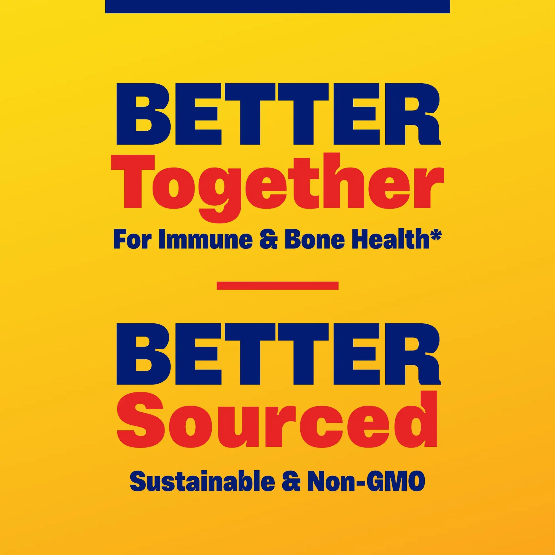 Advertisement for Vitamin D3+K2, better together