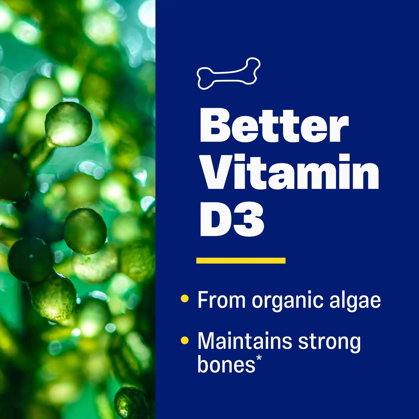 Advertisement for Vitamin D3+K2, Better vitamin D3
