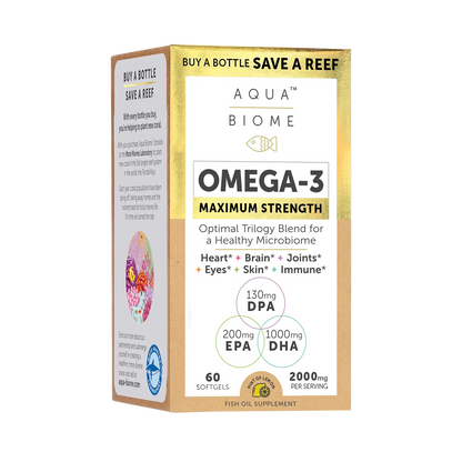 carton of aqua biome omega-3 maximum strength