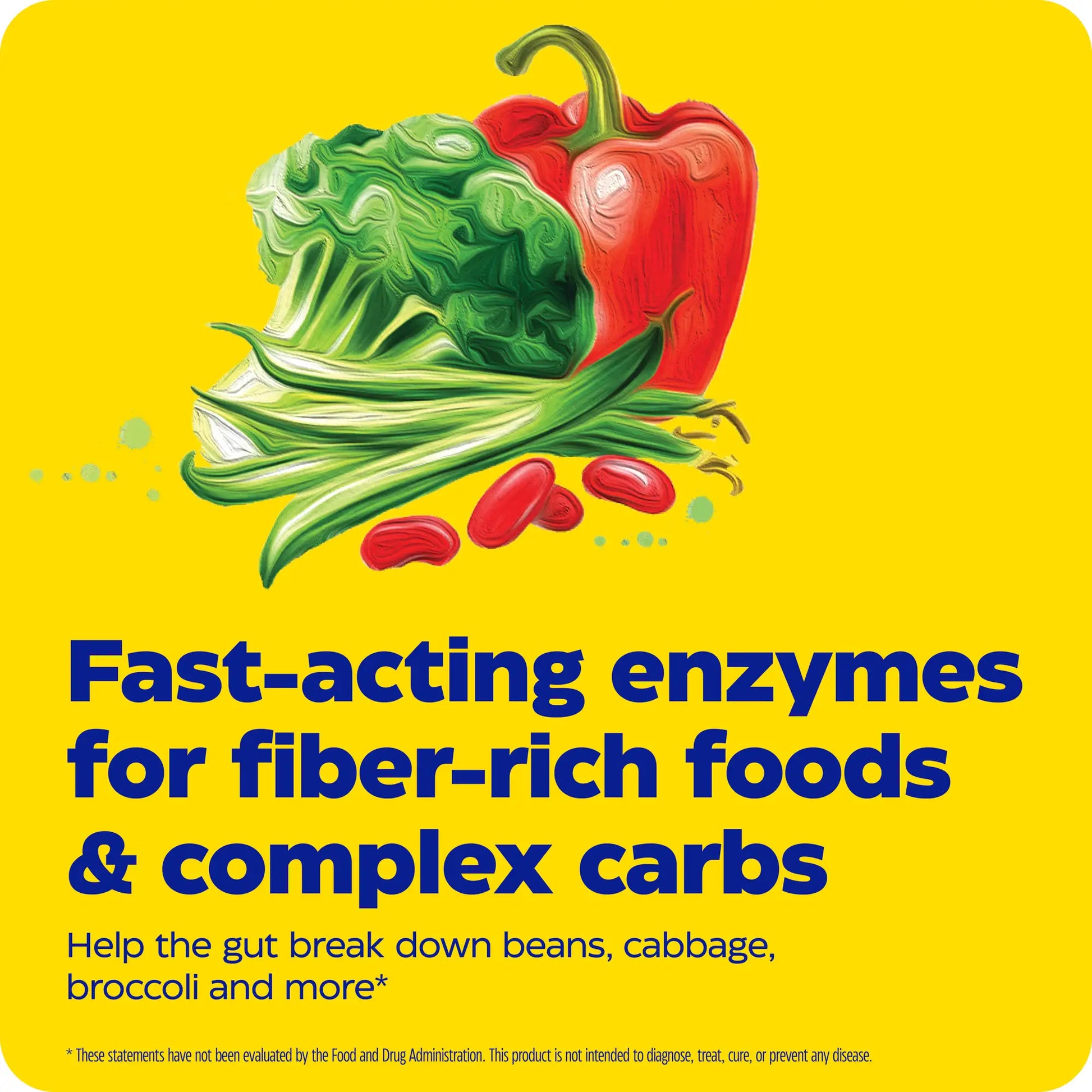 advertisement for bean assist, fast actin enzymes for fiber rich foods and complex carbs