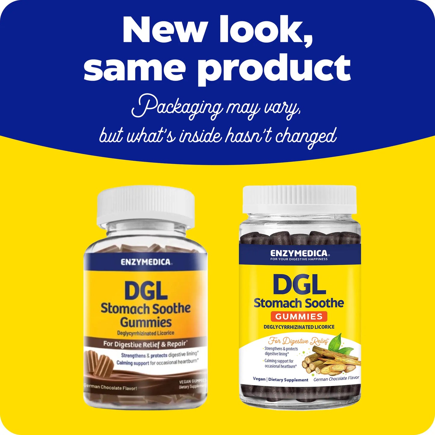 the new look for DGL gummies