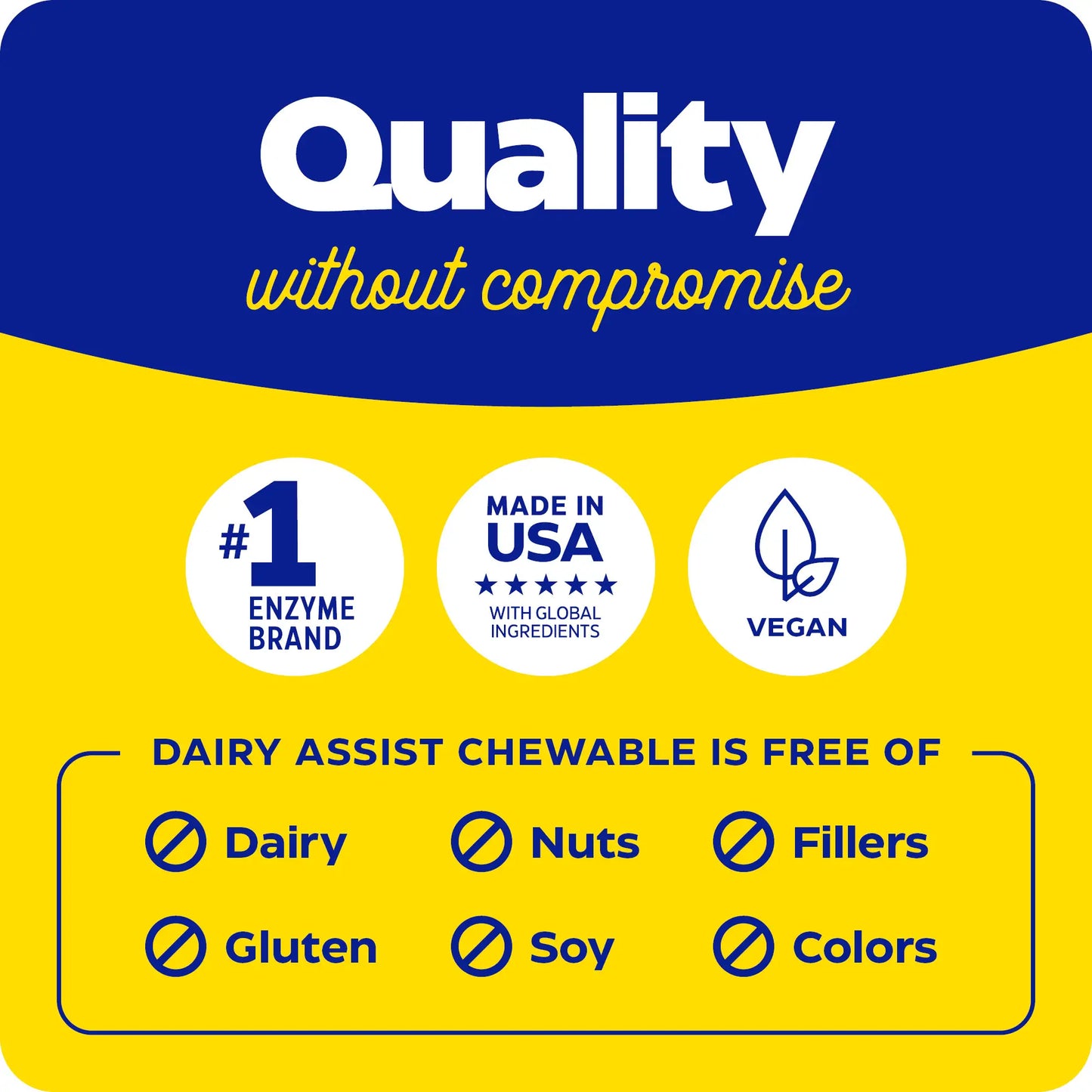 quality without compromise with dairy assist chewable