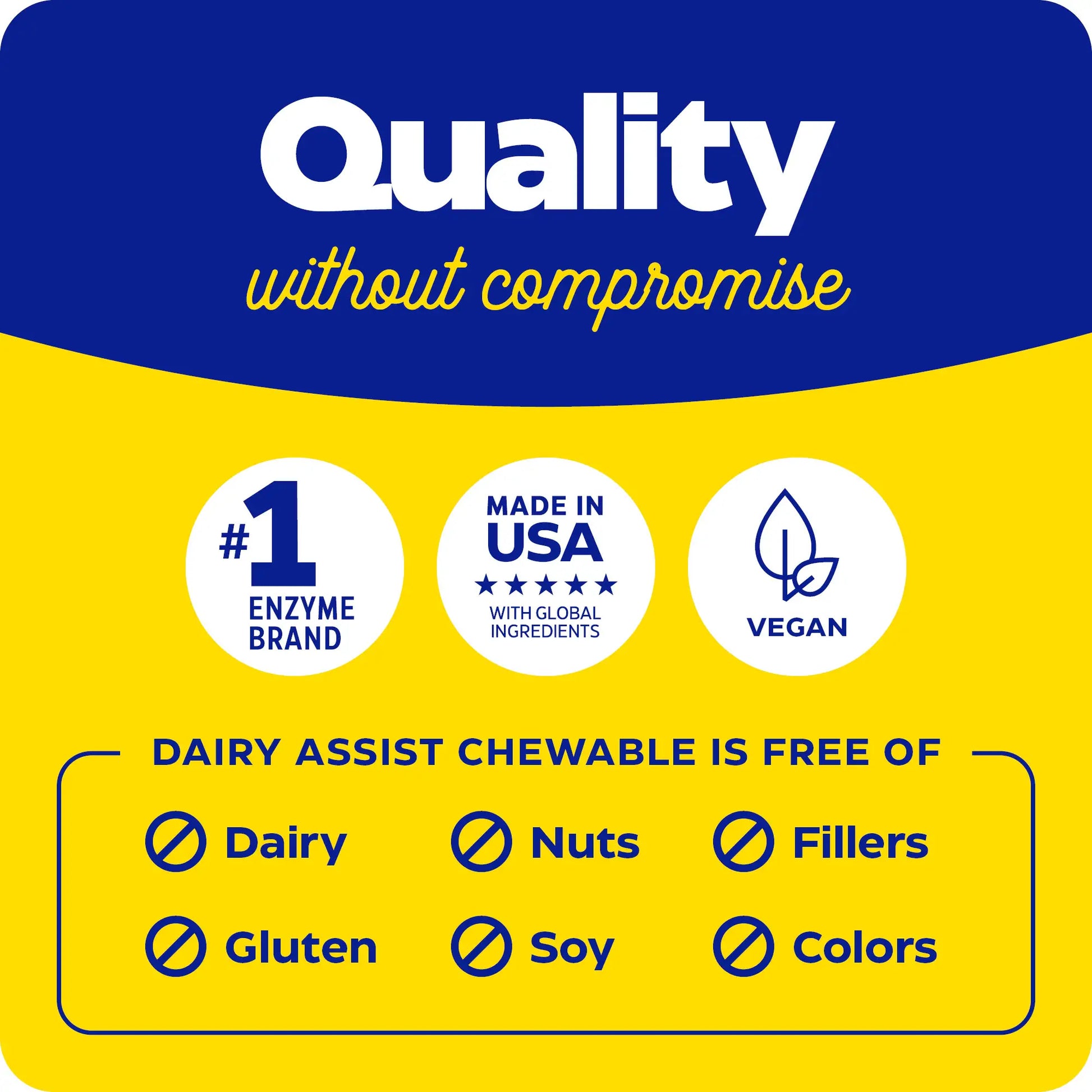 quality without compromise with dairy assist chewable