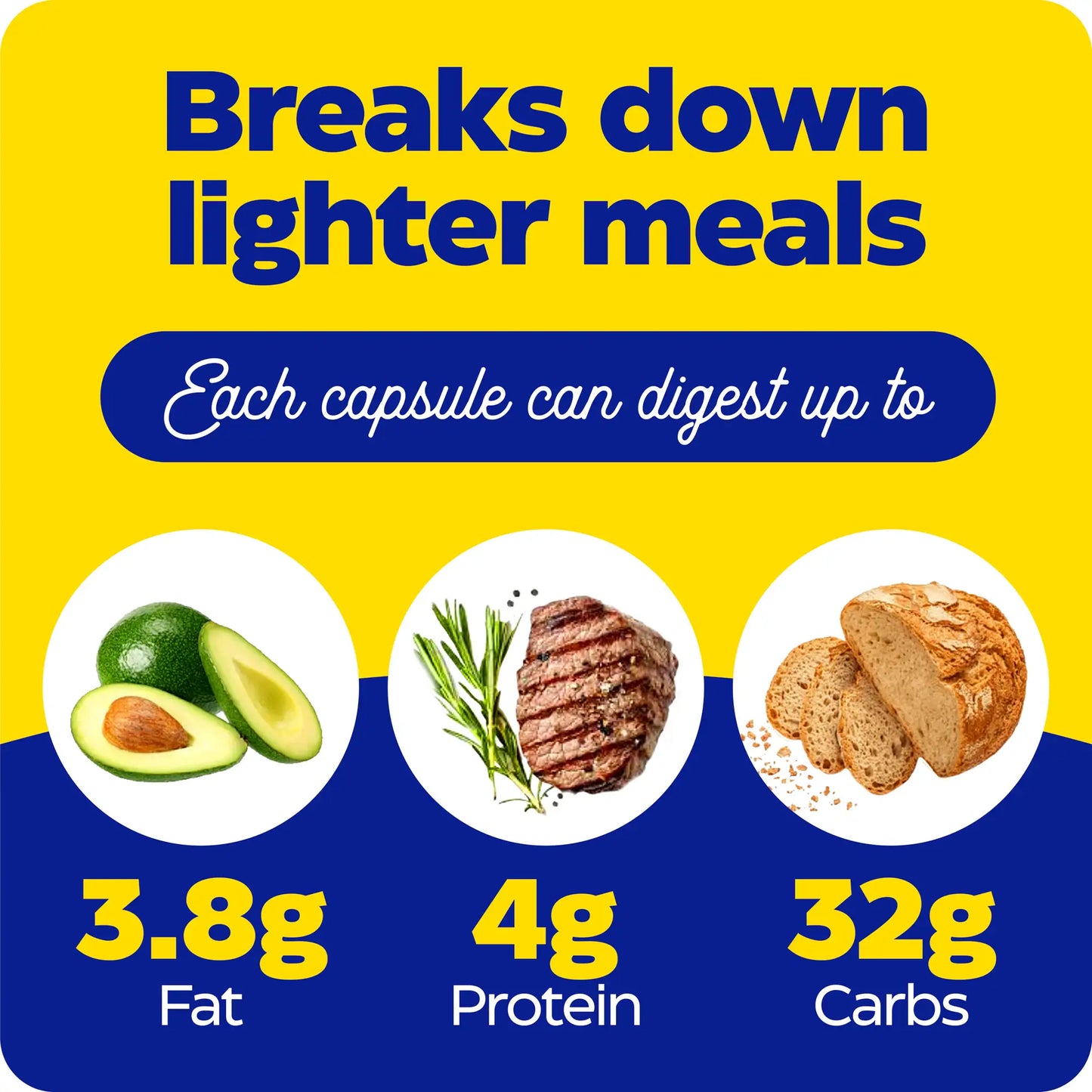 what each capsule of digest basic probiotics can digest up to