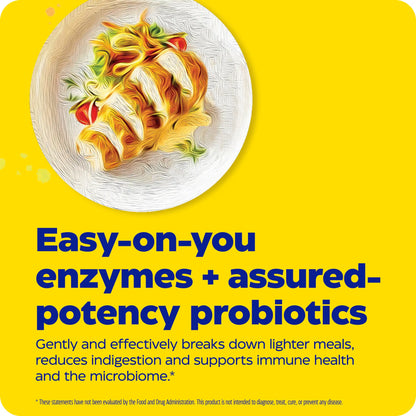 advertisement for digest basic probiotics, easy on you