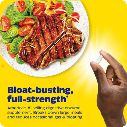 advertisement for digest gold, bloat-busting and full-strength