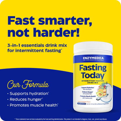 advertisement for fasting today, fast smarter not harder