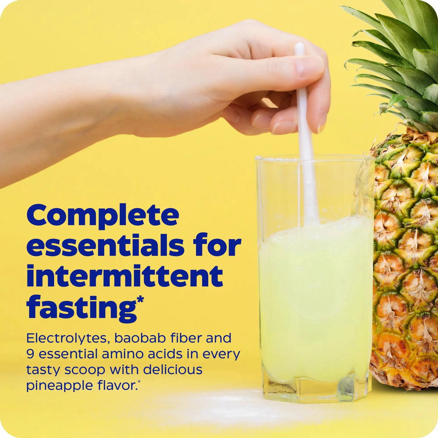 advertisement for fasting today, complete essentials for intermittent fasting