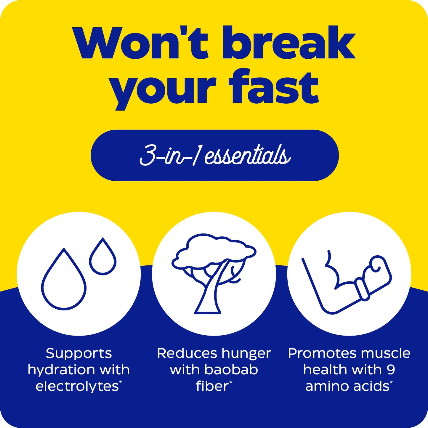 3 in 1 essentials for fasting today, won't break your fast