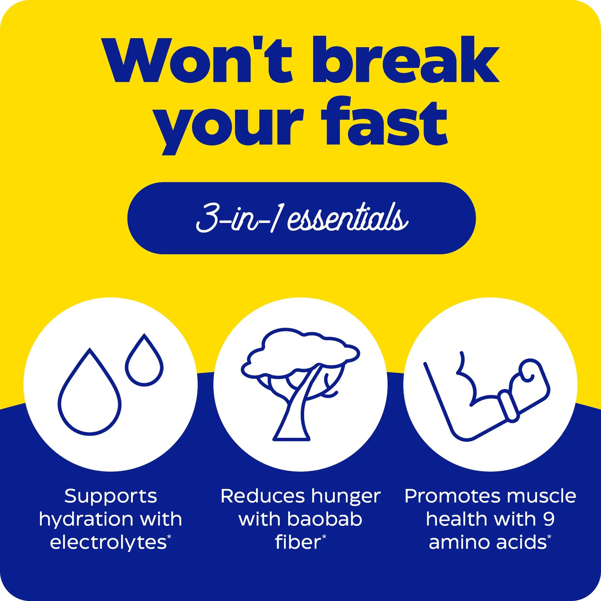 3 in 1 essentials for fasting today, won't break your fast