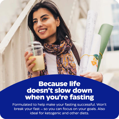advertisement for fasting today, because life doesn't slow down when you're fasting