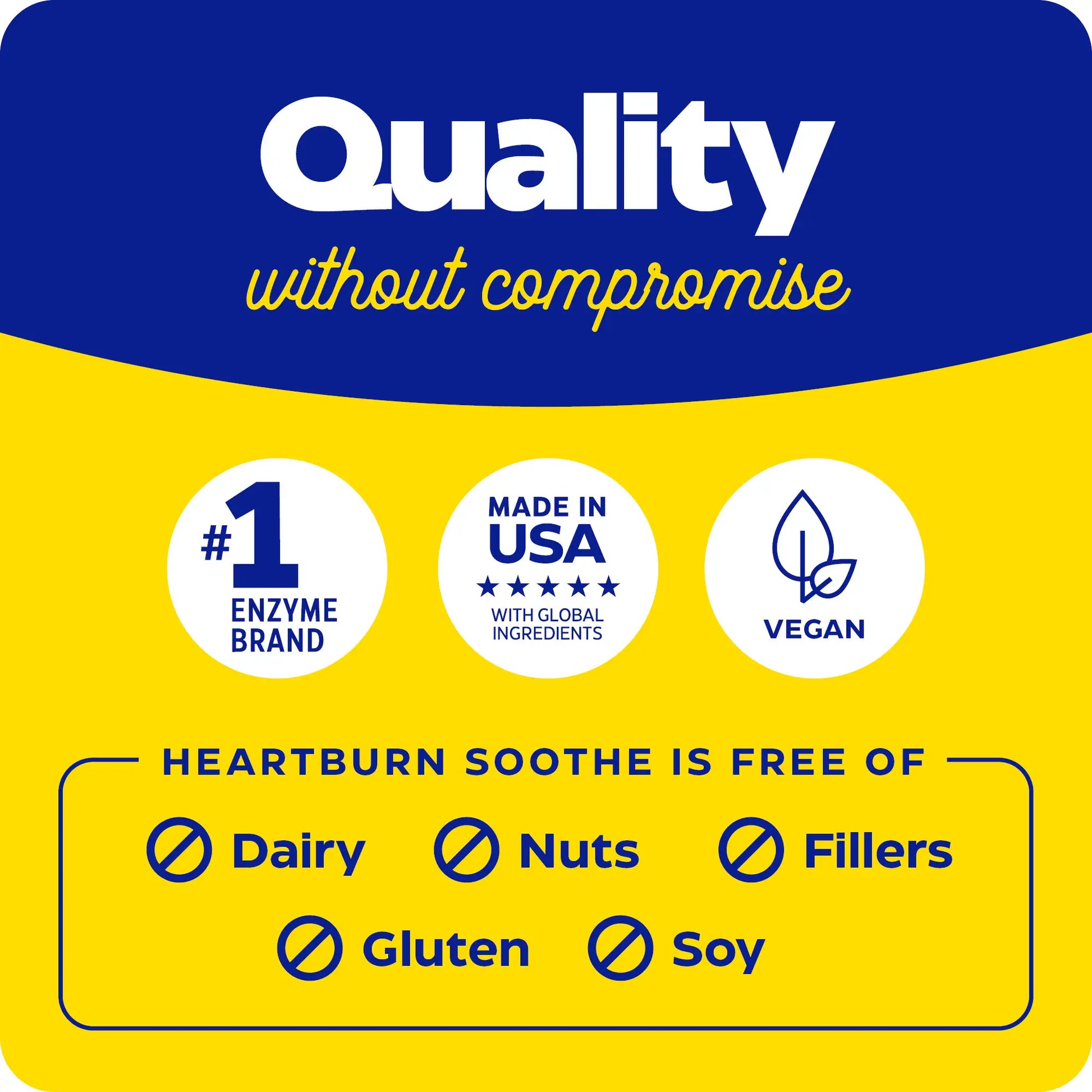 quality without compromise for heartburn soothe chewable