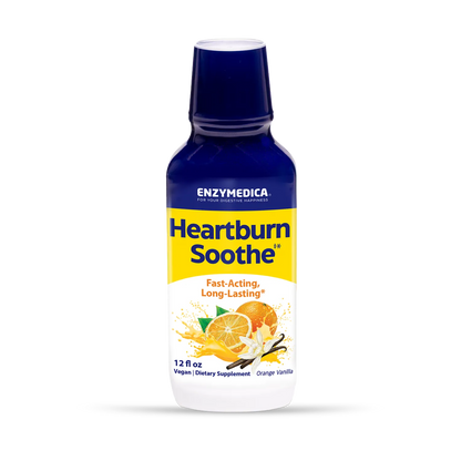 Enzymedica Heartburn Soothe bottle on a white background