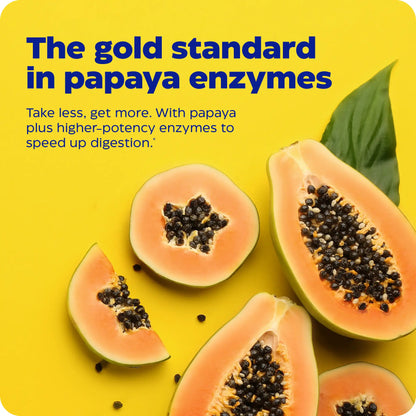 Advertisement for Papaya Gold, the gold standard in papaya enzymes