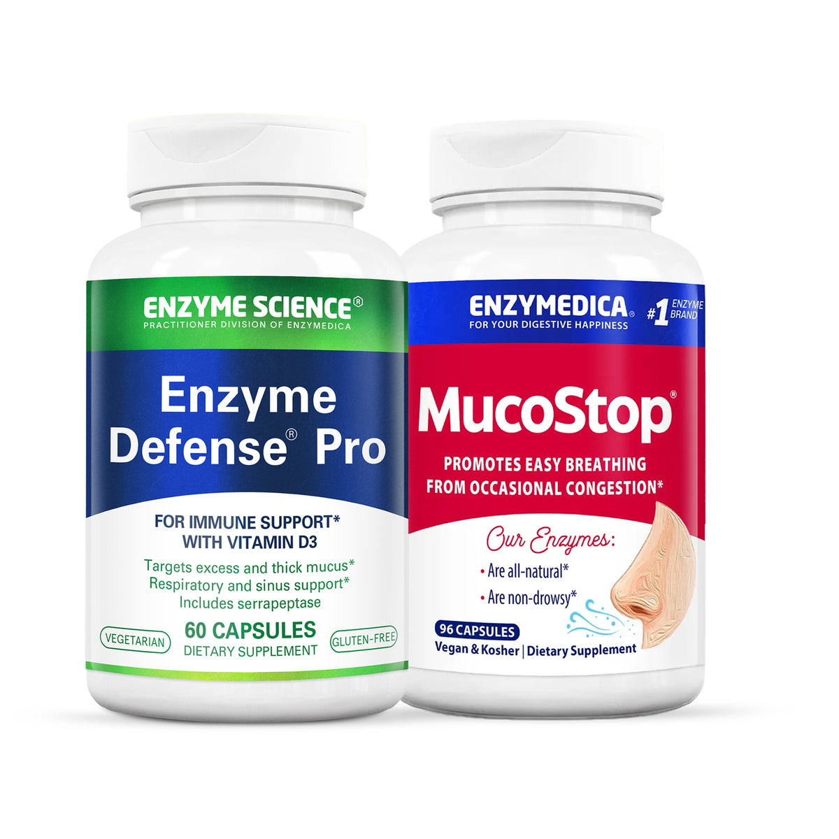 Enzyme Defense Pro and MucoStop Bundle