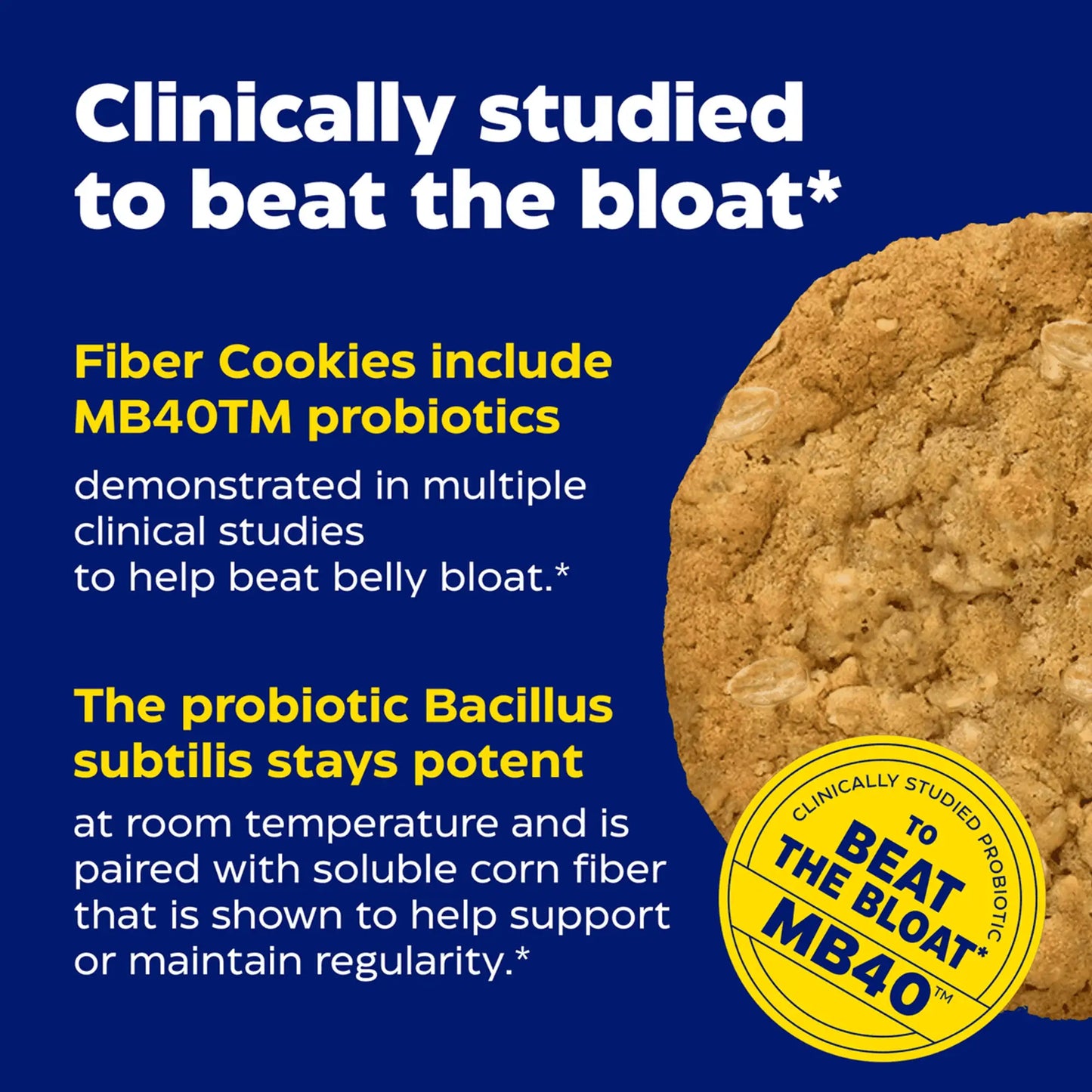 Advertisement for digest gold fiber cookies harvest oat, for your digestive happiness