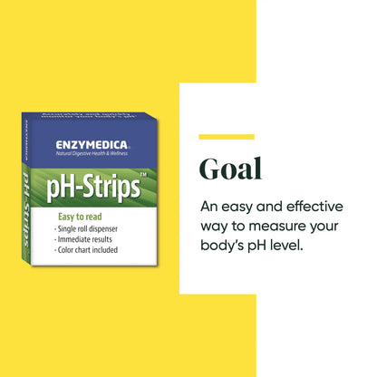The goal of Enzymedicas product pH Strips