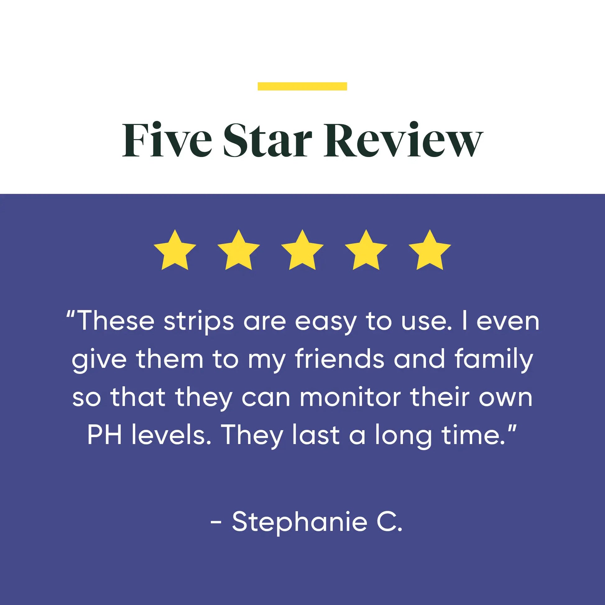 A five star review for pH strips