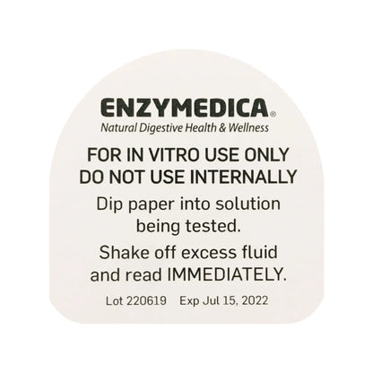 Back of pH strip and how to use them